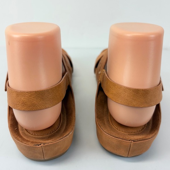 Eurosoft by Sofft Gianetta Womens 6.5M Tan Strappy Comfort Wedge Sandals - Picture 4 of 8